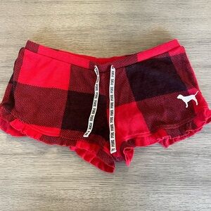 PINK Victoria's Secret Red Plaid Sleepwear